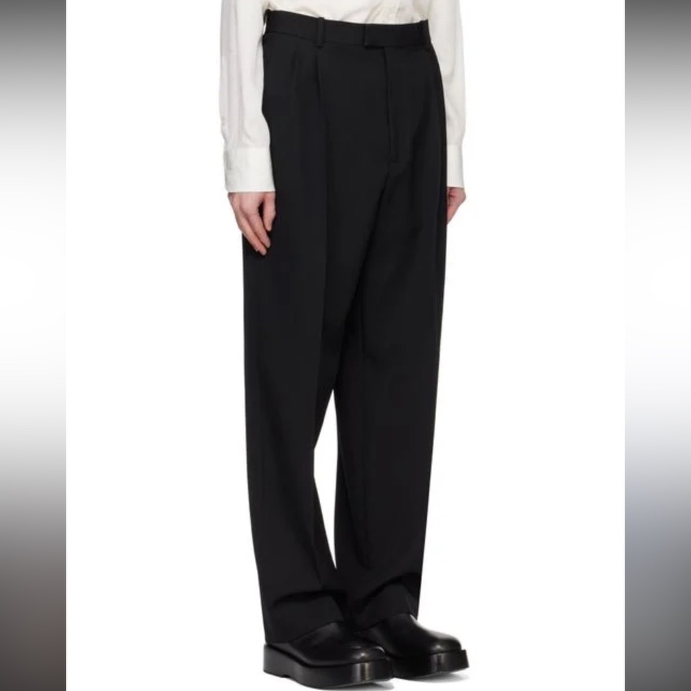 Bottega Veneta Black Wide-Leg Trousers 50